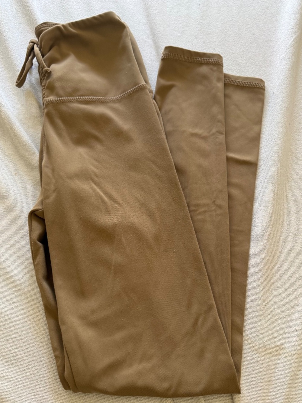 Strut-This Tan Drawstring Yoga Pants (Size Medium)